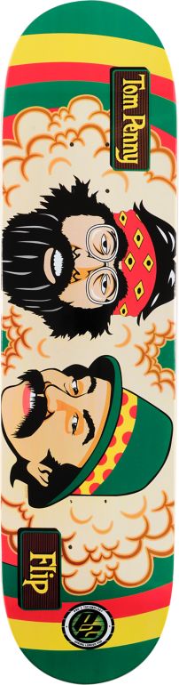 Flip Penny P2 Cheech & Chong 8.0 Rasta Skateboard Deck