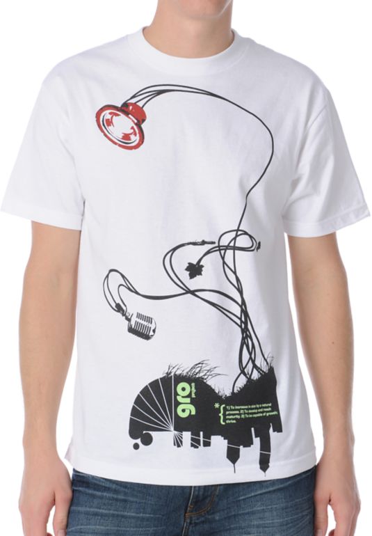 The Gro Project Speaker Tree White Tee Shirt