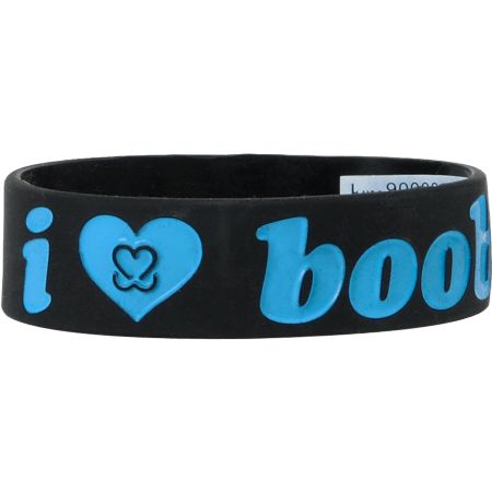 Keep A Breast Foundation Blue & Black I Love Boobies Bracelet