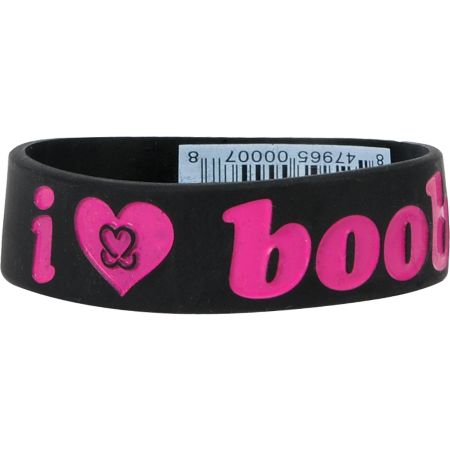 Keep A Breast Foundation Black & Pink I Love Boobies Bracelet