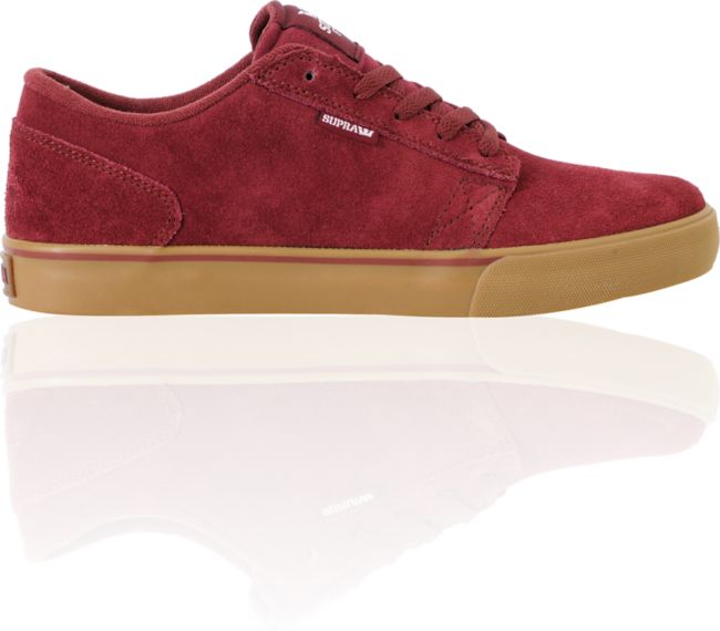 Supra Amigo Boo Burgundy Suede Skate Shoe