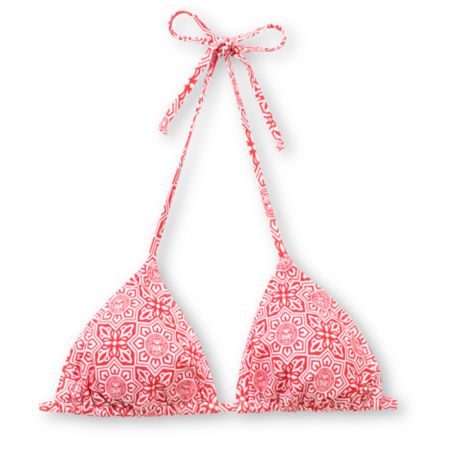 Obey Venice China Red Triangle Bikini Top