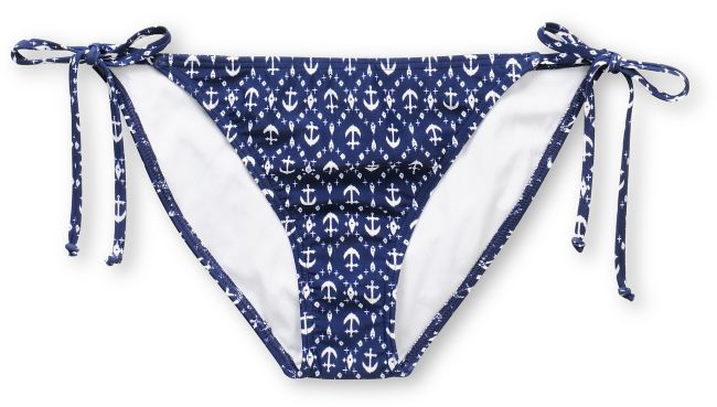 Obey Navy Ikat Anchor Bikini Bottom