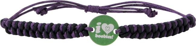 Keep A Breast Foundation Purple & Green Braided Bracelet