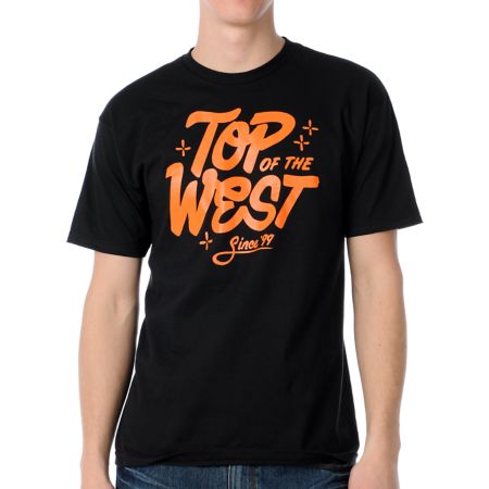 Casual Industrees Top Of The West Black Tee Shirt 