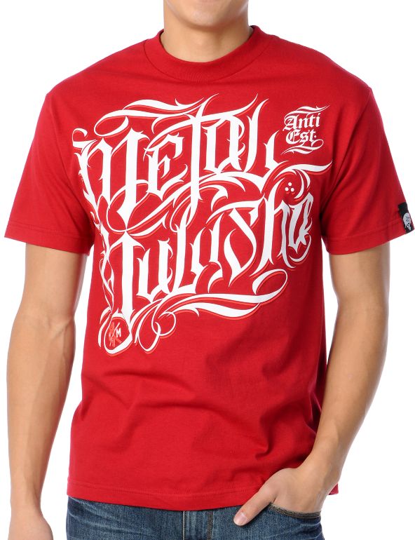 Metal Mulisha Cynical Red Tee Shirt