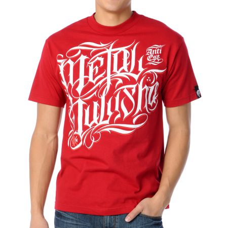 Metal Mulisha Cynical Red Tee Shirt
