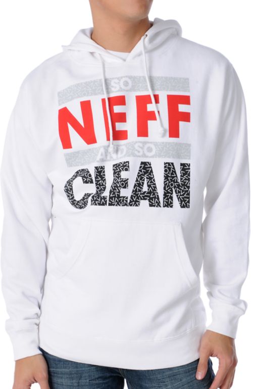 Neff So Clean White Pullover Hoodie