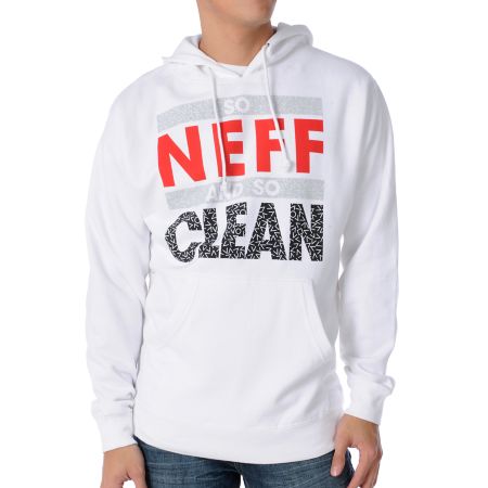 Neff So Clean White Pullover Hoodie