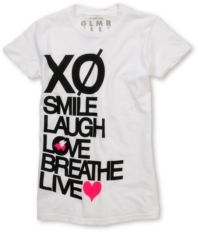 Glamour Kills XO White Graphic Tee