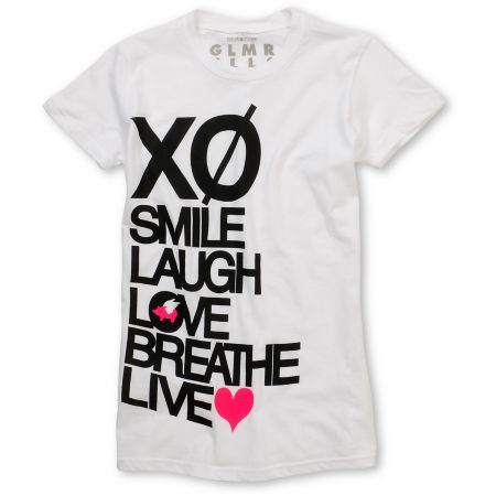 Glamour Kills XO White Graphic Tee