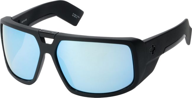 Spy Touring Matte Black & Blue Spectra Sunglasses
