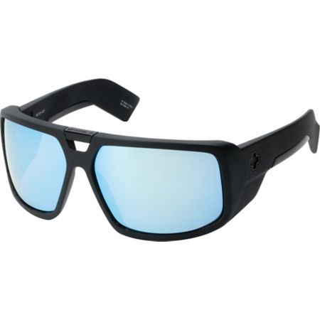 Spy Touring Matte Black & Blue Spectra Sunglasses