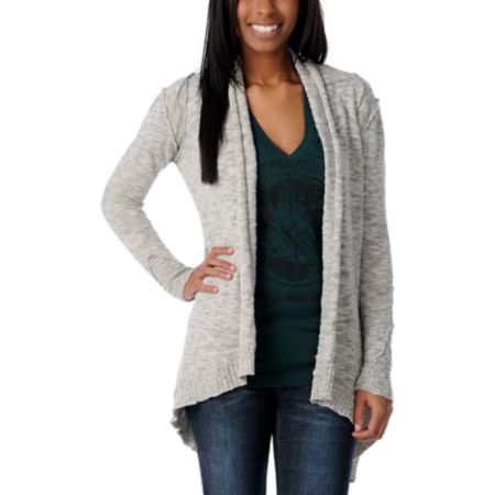 Element Girls Mayah Light Grey Cardigan