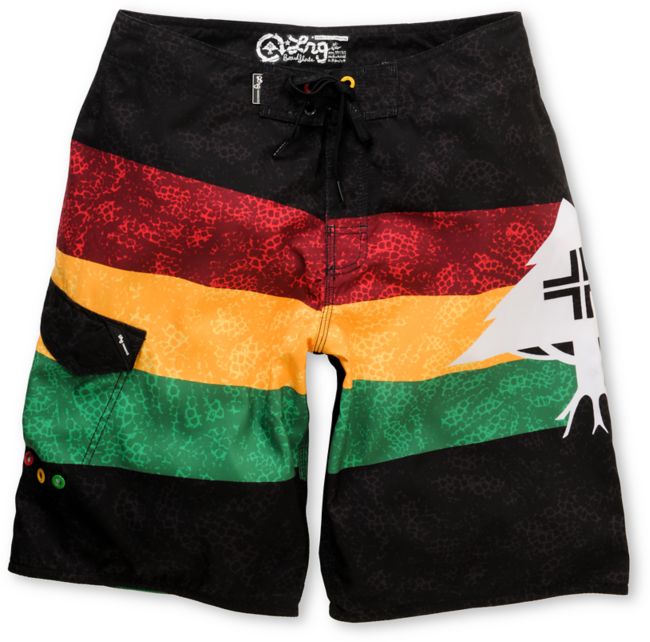 LRG Paylay 2 22" Rasta Board Shorts