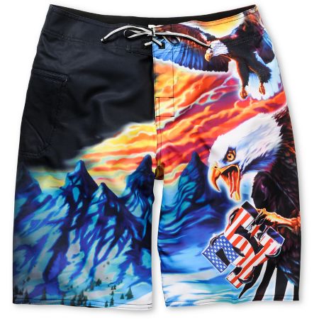 DC Truckstop 21 Black Board Shorts