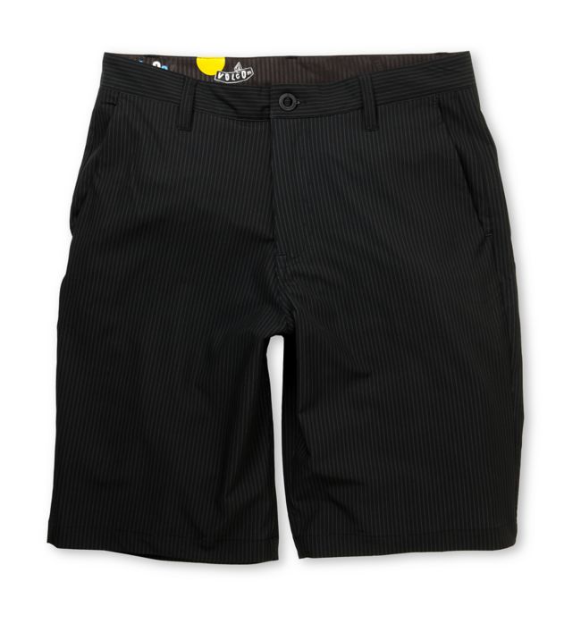 Volcom Frickin Black Pinstripe 22" Hybrid Board Shorts