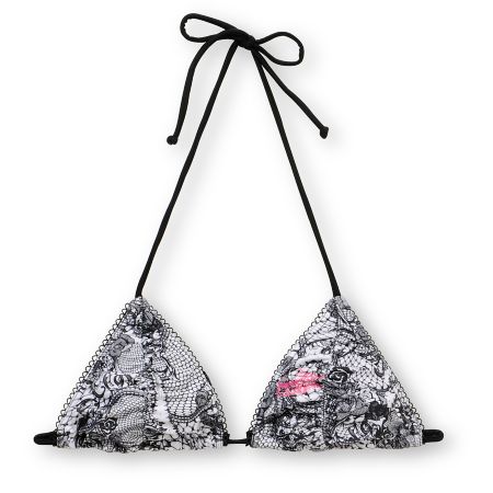 Metal Mulisha Layla Shirred Lace Triangle Bikini Top