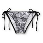 Metal Mulisha Layla Shirred Lace Tie Side Bikini Bottom