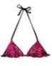 Metal Mulisha Trials Shirred Pink Triangle Bikini Top
