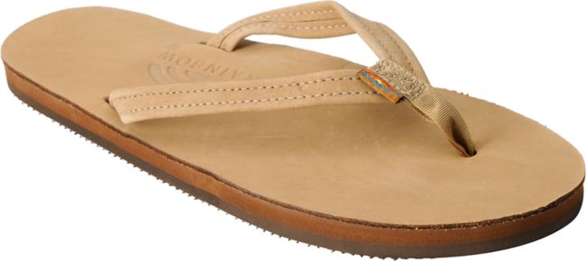 Rainbow Premier Brown Leather Girls Sandals