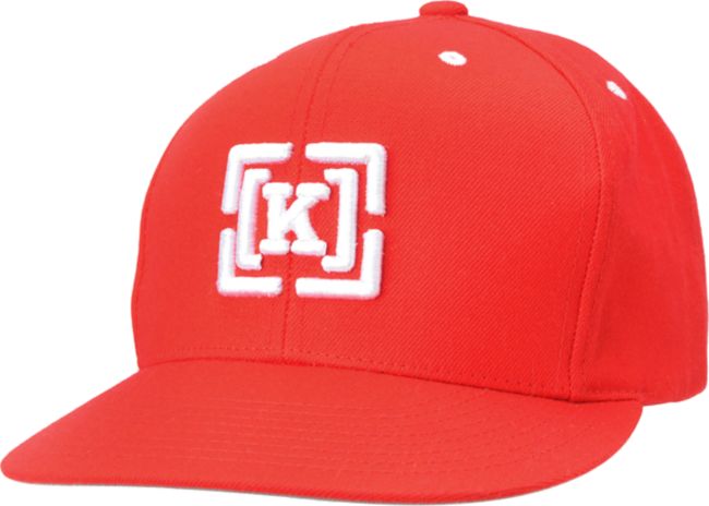 KR3W Brackets Red Snapback Hat