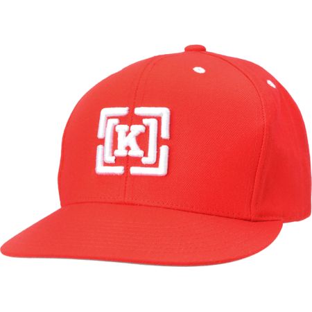 KR3W Brackets Red Snapback Hat 