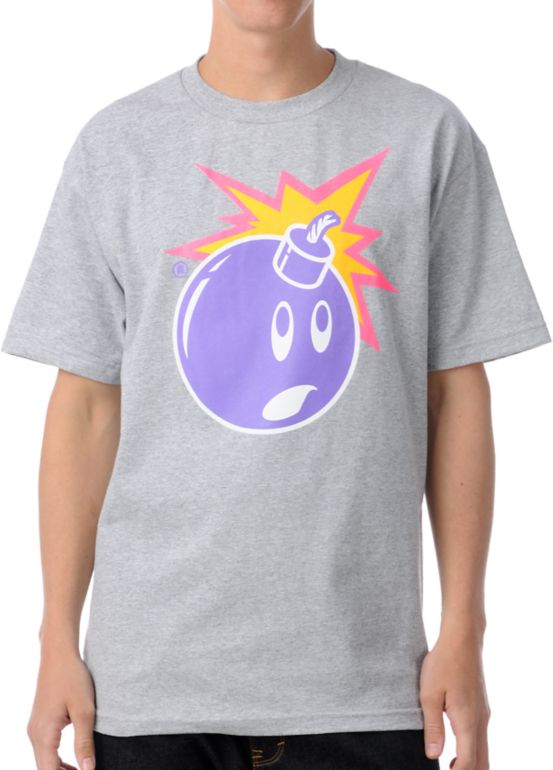 The Hundreds Fluorescent Adam Grey Tee Shirt