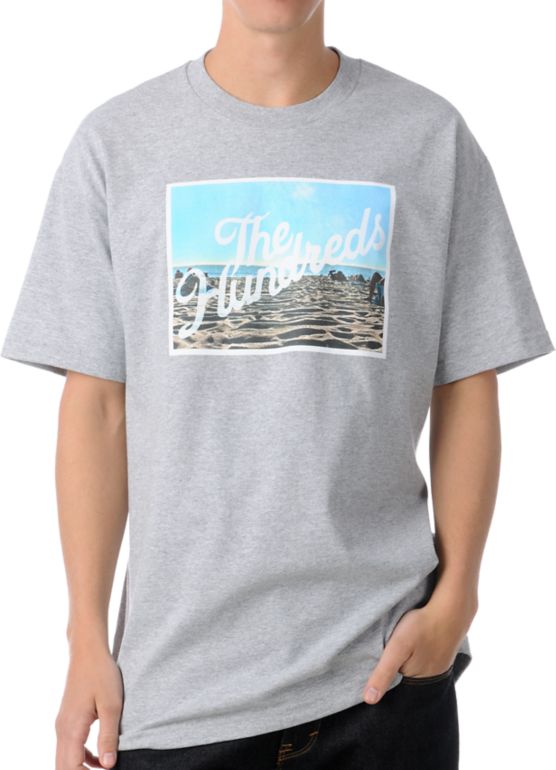 The Hundreds Title Scene Grey Tee Shirt