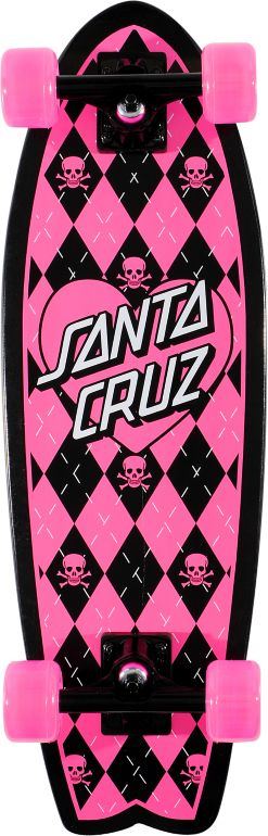Santa Cruz Argyle Shark 8.8" Cruiser Skateboard
