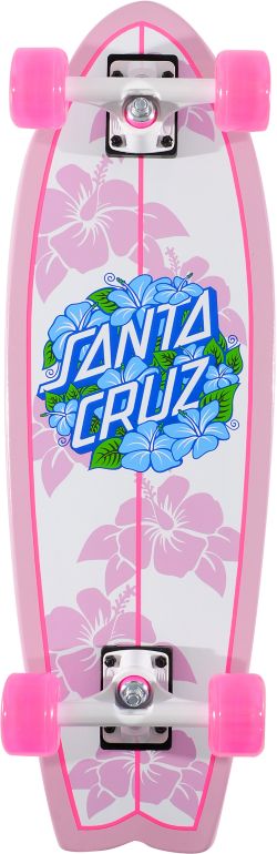 Santa Cruz Hibiscus Shark 8.8" Cruiser Skateboard