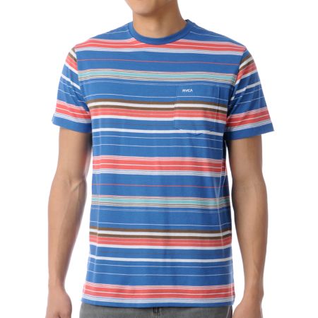 RVCA Benny Striped Tee Shirt