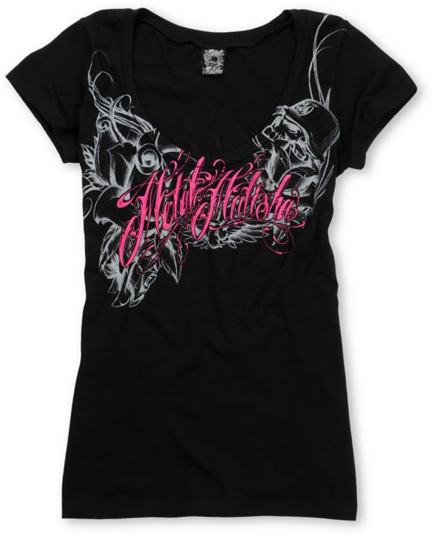 Metal Mulisha Girls Amnesia Black Graphic Tee