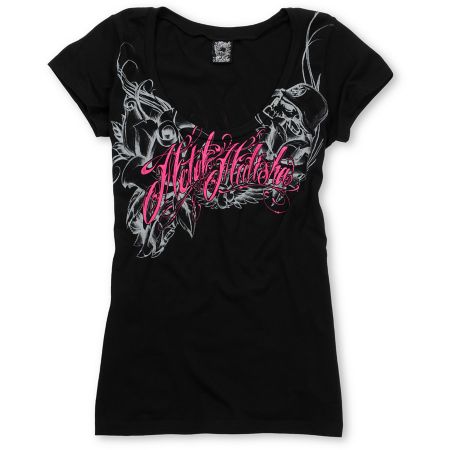 Metal Mulisha Girls Amnesia Black Graphic Tee