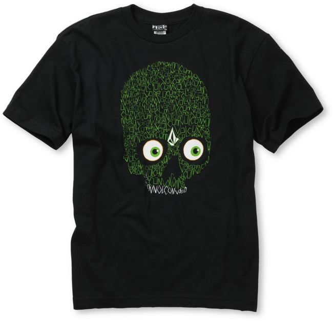Volcom Boys Martian Black Tee Shirt
