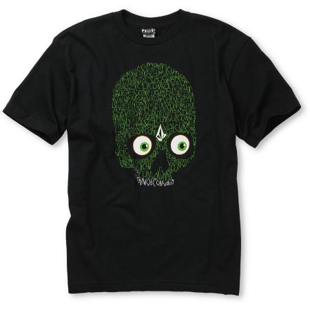 Volcom Boys Martian Black Tee Shirt