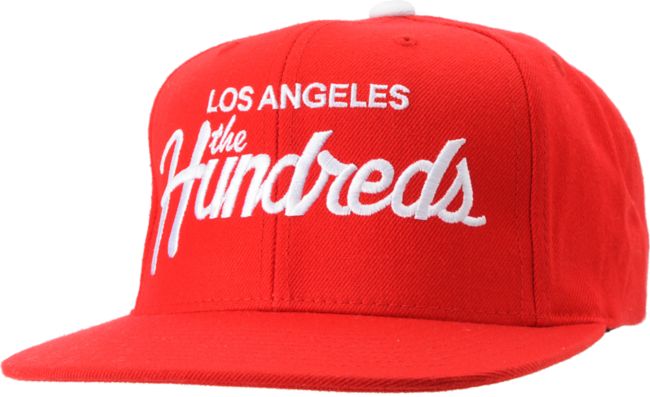 The Hundreds Team Red Snapback Hat