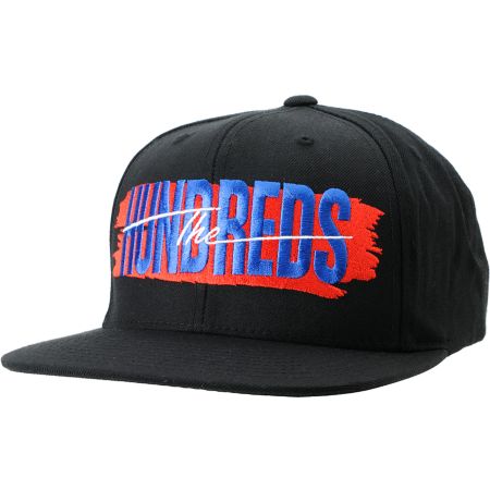 The Hundreds Hailmary Black Snapback Hat