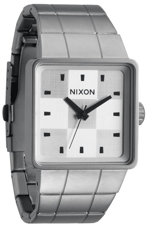 Nixon Quatro White & Sanded Steel Analog Watch