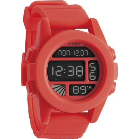 Nixon The Unit Neon Orange Digital Watch