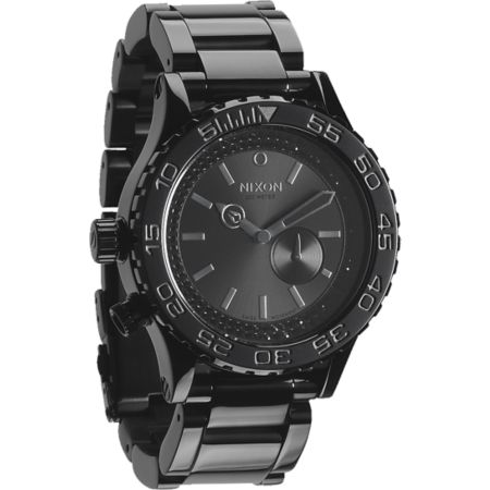 Nixon 42-20 Tide Black & Crystal Watch
