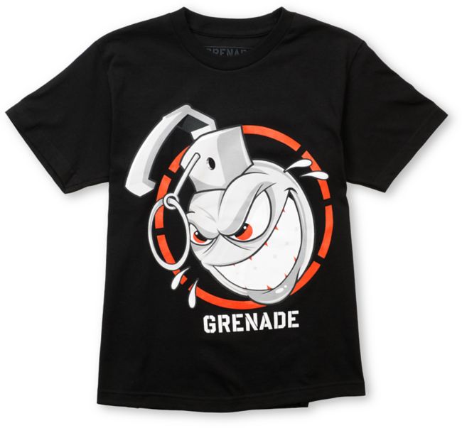 Grenade Boomer Boys Black Tee Shirt