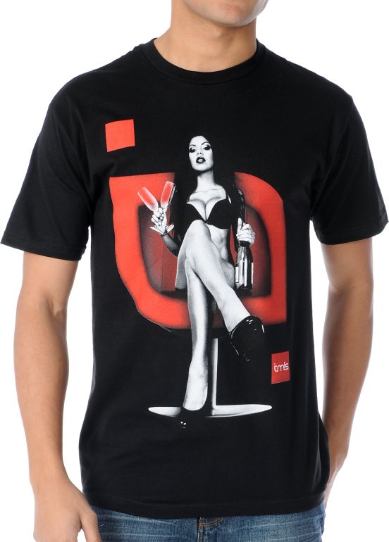 TMLS Nightcap Black & Red Tee Shirt