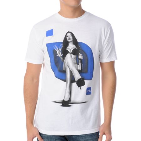 TMLS Nightcap White & Blue Tee Shirt