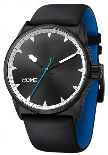 Home C-Class All Black & Cyan Swiss Analog Watch