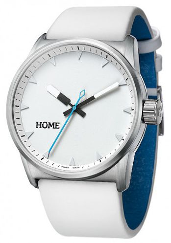Home C-Class Arctic White & Cyan Swiss Analog Watch