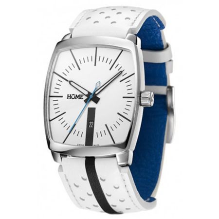 Home G-Class White & Cyan Analog Watch