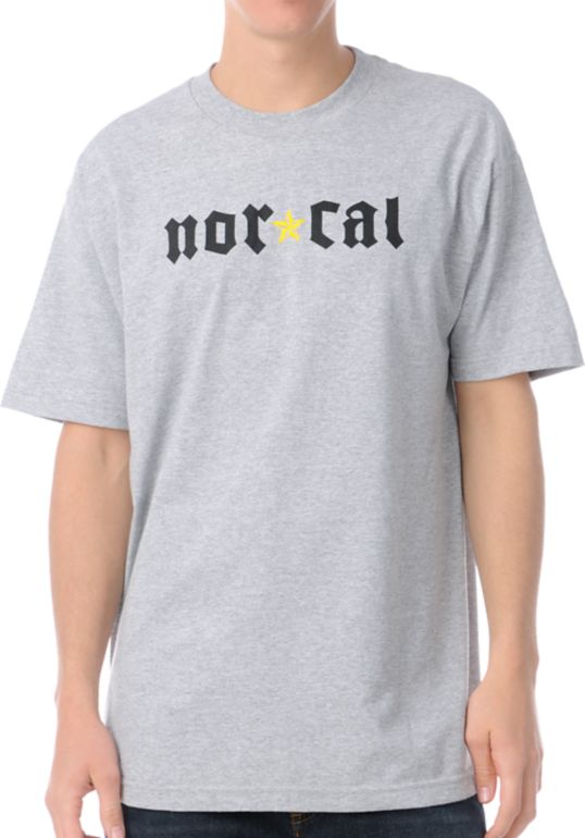 Nor Cal Medieval Heather Grey Tee Shirt