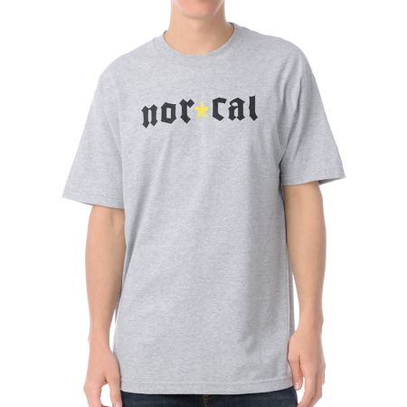 Nor Cal Medieval Heather Grey Tee Shirt