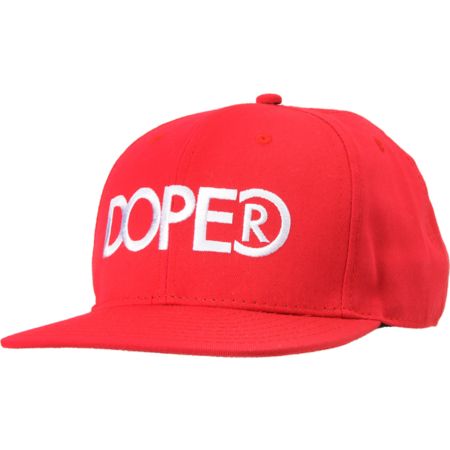 Dope Couture Doper Red Snapback Hat 